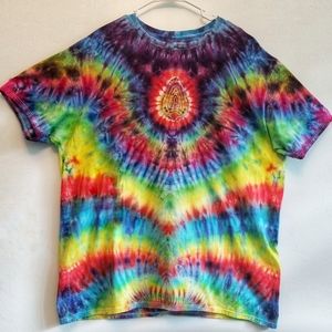 Men's 2XL One-of-a-kind Hand tied Hand dyed Tshirt